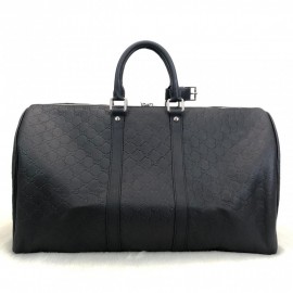 Gucci Signature Duffle Leather Luggage 