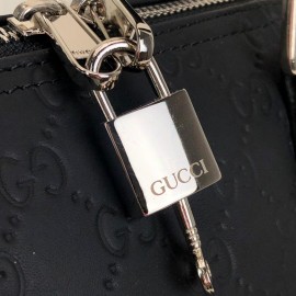 Gucci Signature Duffle Leather Luggage 