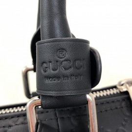 Gucci Signature Duffle Leather Luggage 