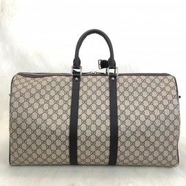 Gucci Signature Duffle Leather Luggage Classic