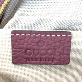 Gucci Soho Disco Bag Genuine Leather Claret Red