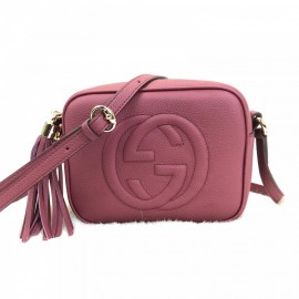 Gucci Soho Disco Bag Genuine Leather Claret Red