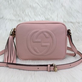 Gucci Soho Disco Bag Genuine Leather Powder