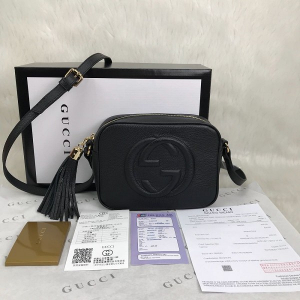 Gucci Soho Disco Bag Genuine Leather Black