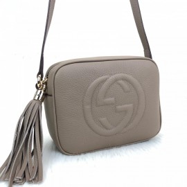 Gucci Soho Disco Bag Genuine Leather Mink