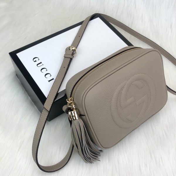 Gucci Soho Disco Bag Genuine Leather Mink