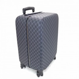 Gucci Supreme Trolley Suitcase Black Classic 55 