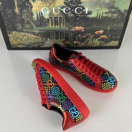 Gucci Ace Black GG Psychedelic Sneaker RED