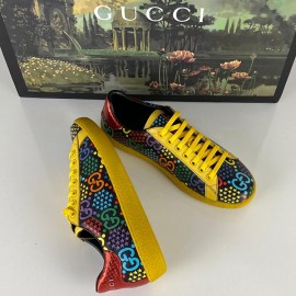 Gucci Ace Black GG Psychedelic Sneaker Yellow