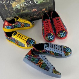 Gucci Ace Black GG Psychedelic Sneaker Blue