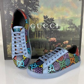 Gucci Ace Black GG Psychedelic Sneaker Blue