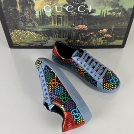 Gucci Ace Black GG Psychedelic Sneaker Blue