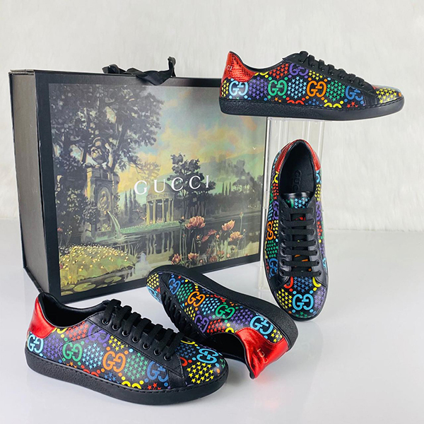 Gucci Ace Black GG Psychedelic Sneaker 