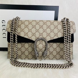 Gucci Dionysus genuine nubuck goat leather black