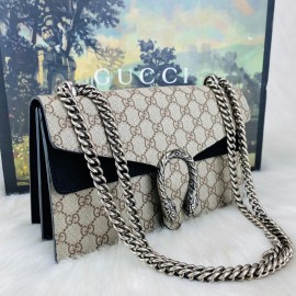 Gucci Dionysus genuine nubuck goat leather black