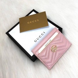 Gucci Marmont Card Holder Pink