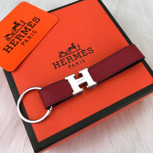 Hermes Key Chain Red