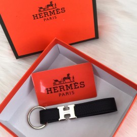 Hermes Key Chain Black 