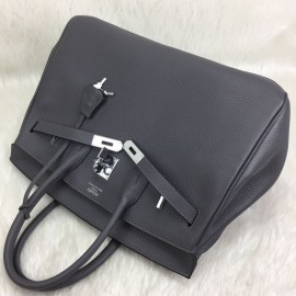 Hermes Birkin 35 Cm Smoked Silver