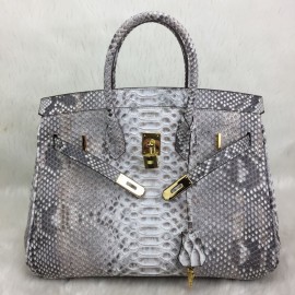 Hermes Birkin 35 Cm Python Genuine  Gold