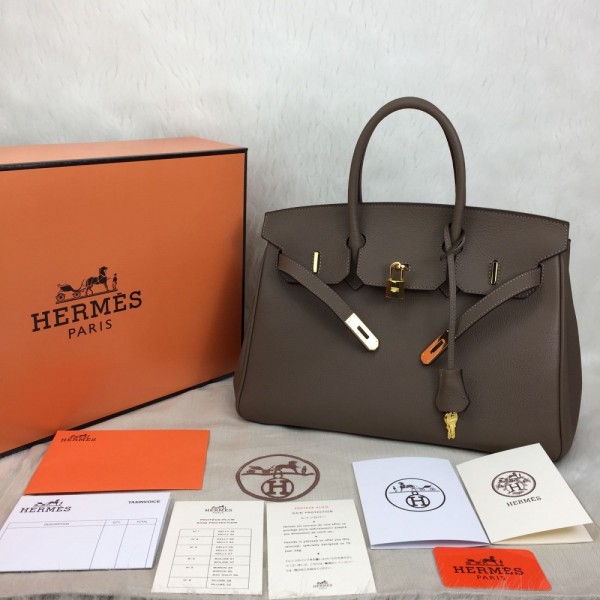 Hermes Birkin 35 Cm Mink Gold 