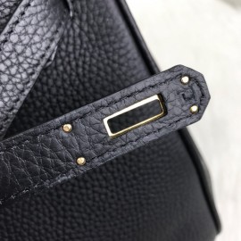 Hermes Birkin Genuine Leather Black 35 Cm