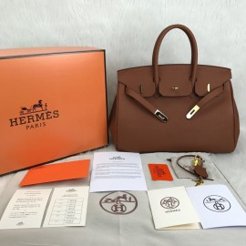 Hermes Birkin Genuine Leather Tan Color 35 Cm