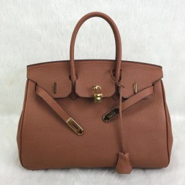 Hermes Birkin Genuine Leather Tan Color 35 Cm