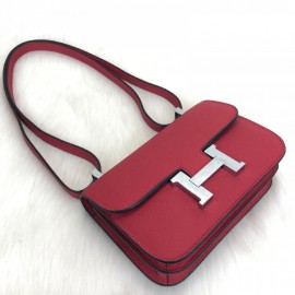 Hermes Costance Red 24 Silver