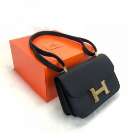 Hermes Costance Black 24 Gold