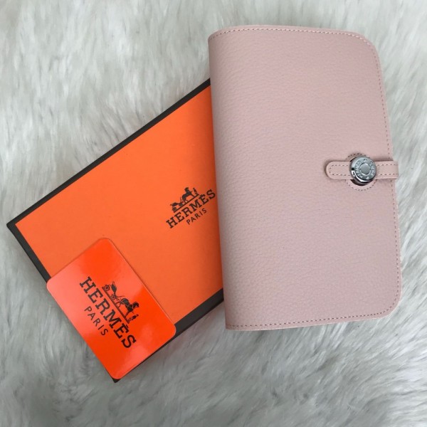 Hermes Dogon Wallet Powder Rose