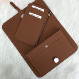 Hermes Dogon Wallet Tan Color