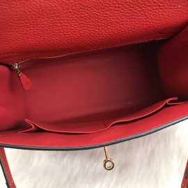 Hermes Kelly 28 Cm Red