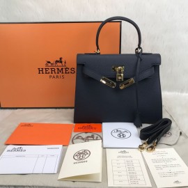 Hermes Kelly 28 Cm Dark Blue