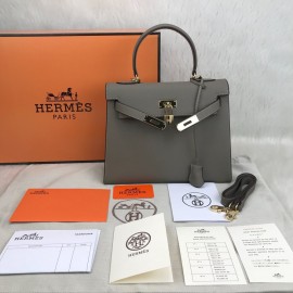 Hermes Kelly 28 Cm Mink