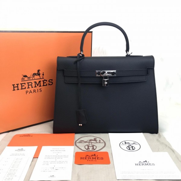 Hermes Kelly 32 Black 