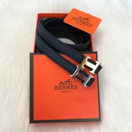 Hermes Belt Dark Blue 2 Cm 