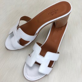 Hermes Oasis Sandals White