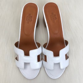 Hermes Oasis Sandals White