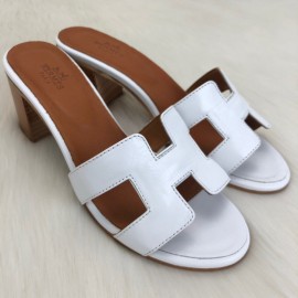 Hermes Oasis Sandals White