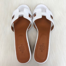 Hermes Oasis Sandals White