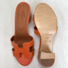 Hermes Oasis Sandals Orange