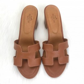 Hermes Oasis Sandals Tan Color