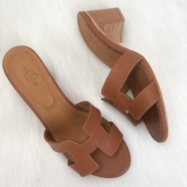 Hermes Oasis Sandals Tan Color