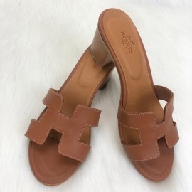 Hermes Oasis Sandals Tan Color