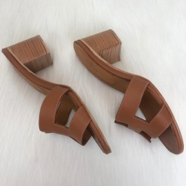 Hermes Oasis Sandals Tan Color