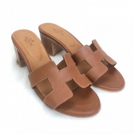 Hermes Oasis Sandals Tan Color