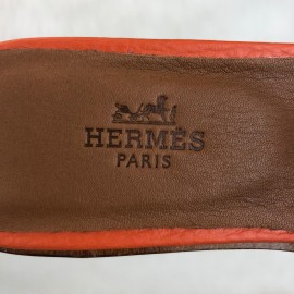 Hermes Oran Sandals Orange Slippers 