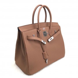 Hermes Birkin 35 100% genuine leather  Brown