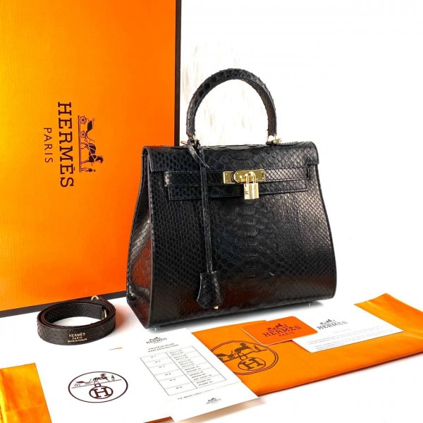 Hermes Kelly Python 28 cm 3